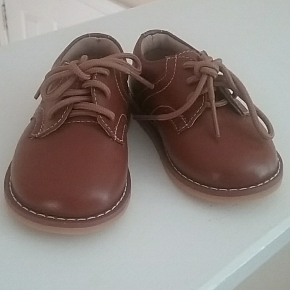 Toddler Boy Tan Dress Shoes Size 5